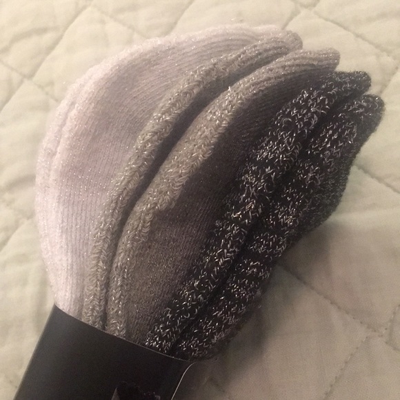 LANE BRYANT 3-Pair  Metallic Sport Socks NWT - Picture 3 of 7